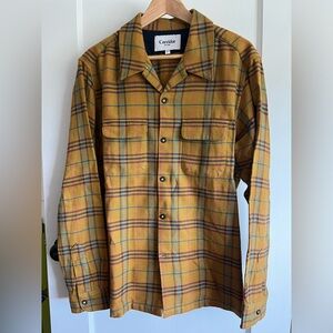 Corridor Mustard Autumn Plaid Workshirt L